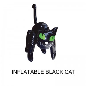 Ilmatäytteiset Halloween-koristeet rekvisiittaa musta kissa